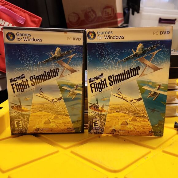 Microsoft Other - Microsoft Flight Simulator X Game For Windows PC DVD Includes Key & Manuals